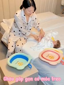 Chậu Gấp Gọn Chậu Xếp Gọn Silicon Mang Đi Du Lịch Thau Rửa Mặt Cho Sinh Viên Cho Em Bé Tiện Lợi Đa Năng và Nhỏ Gọn