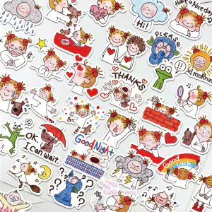 Adorable Cartoon COCO Sauce Girl Japanese Style Stickers DIY Scrapbooking Notebook Decor Waterproof Self Adhesive Artwork