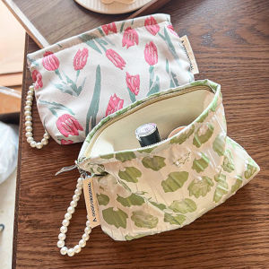 กระเป๋าถือทรงสี่เหลี่ยมเล็กวัสดุโพลีเอสเตอร์ลายดอกไม้พืชกระเป๋ามือถือที่เข้ากันทุกวันสําหรับผู้หญิง