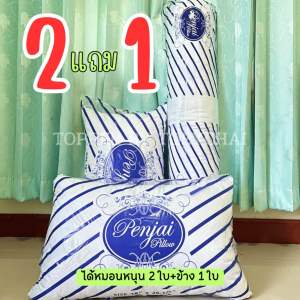 หมอนหนุน 2 ใบ แถม ข้าง 1 ใบ  ใบใหญ่มาตรฐาน งานโรงแรม  มีเก็บปลายทาง
