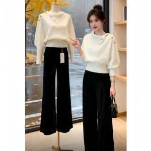 Shalldoer | Elegant Collar Mature Style Sweater