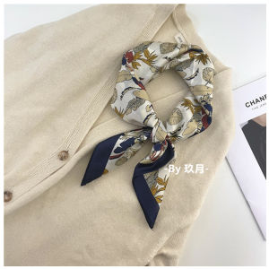 ผ้าพันคอไหมสีเข้มสไตล์ย้อนยุค ผ้าพันคอขนาดเล็ก ผ้าพันคอสี่เหลี่ยม ผ้าพันผม เข็มขัด กระเป๋า กระเป๋าสะพายไหล่ ฤดูใบไม้ผลิและฤดูใบไม้ร่วง