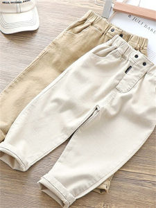 Spring and Autumn Clothing 2023 New Arrival Fashion Kids Boy Pants Versatile Casual Pants Baby Pure Cotton Daddy Pants Outwear