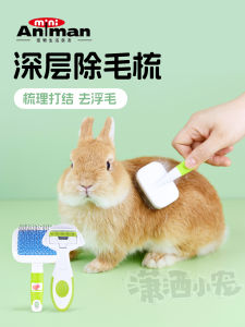 Animan Pet Grooming Brush Rabbit Cat Float Hair Removal Special Cleaning Tool Healthy Care Universal for Adult Rabbits And Cats