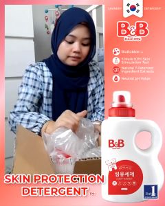 B&B Korea Baby Laundry Detergent Skin Protection | Fabric Softener (Jasmin) | Stain Remover