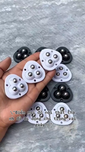 PVN89460 Bộ 4 Bánh Xe 3 Bi Xoay 360 Độ Mini – Bánh Xe Đa Năng Thép Không Gỉ Nhỏ Gọn