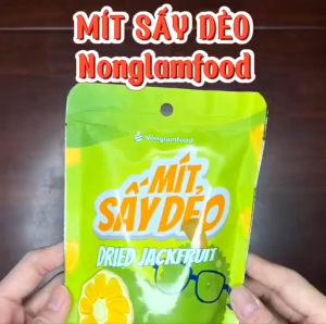 [Mua 5 Tặng 1] Combo 5 Túi Mít Sấy Dẻo NONGLAMFOOD Loại 1 Hàng Chuẩn Xuất Khẩu Túi 45g Dẻo Mềm