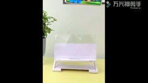 Pembesar Layar HP 3D HD Terbaru | Layar Pembesar Layar HP 12 inch | Alat pembesar layar hp kualitas HD Anti Blue-Light | F6 Kaca Pembesar layar HP Smartphone 3D HD Layar Bisa Lipat