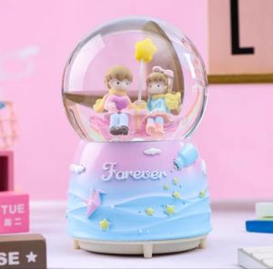 Kotak Musik / Bola Kaca / Snowball / SnowGlobe / Waterball / Bola Cristal Couple Forever Love