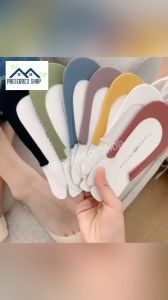 PREFERRED SHOP 1pair Ice Silk Sling Socks for Women Summer Boat Socks Shallow Mouth Non-Slip Invisible Socks