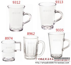 Jiabao Acrylic PC Anti-fall Transparent Plastic Cup with Handle Beer Drinking Cup Restaurant Cup Handheld Cup Chinese Style