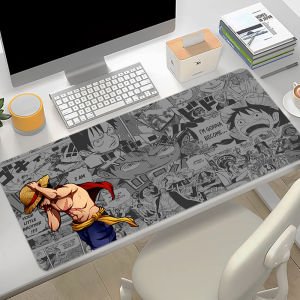 Bandai | Gaming Mouse Pad XXL O-One Piece Luffy Gamer Home Computer HD Mousepad Cool Keyboard Pad Non-Slip Office Rubber Large Mouse Mats