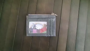 WL087 ID - Dompet Kartu Slim Pria & Wanita Bahan Kulit PU – Slot Kartu & Resleting Uang Koin Ringkas Elegan