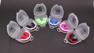 Boxing MMA Wrestling Mouth Guard Football Rugby Sports Gum Shield Slim Fit Design for Maximum Teeth Protection and Comfort