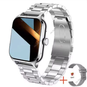 2025 New Mens Smart Watch Womens Gift 2.01 Inch HD Full Touch Screen Sports & Fitness Watch Bluetooth Calls Smartwatch Android