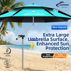 JUQINWANG | Sun Protection Fishing Umbrella Heavy-duty Black Glue Outdoor Fishing Cane Sun Shade