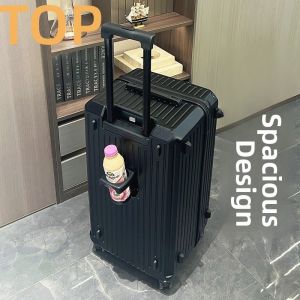 Dopai Large Capacity Travel Suitcase with Cup Holder Womens Model New Fashion Trend Silent Universal Wheel Boarding Box