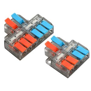 Mini Multi-Function Quick Connector Wire Splice Connector Two in Four Six out Plug And Play Terminal Block Electrical Parts