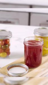 ZEO Sealed Glass Jar Kitchen Storage With Lid Pickle Bottle Jam Bottles 100ml-500ml