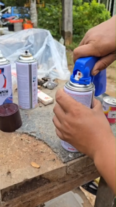 ปืนสเปย์พ่นสี ใช้งานได้หลากหลาย จับกระชับมือ ด้ามจับถนัดมือใช้งานง่าย ไม่เปื้อนมือ