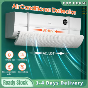Air Conditioner Windshield Adjustable Prevent Direct Wind Air Baffle Block Foldable Aircon Deflector Wall-Mounted Universal Wind Shield Widened Gree/Midea Alat Pesongan Udara空调挡风板
