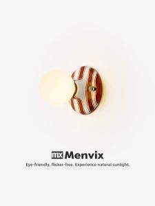 Menvix | Vintage Hand-painted Ceramic Wall Light