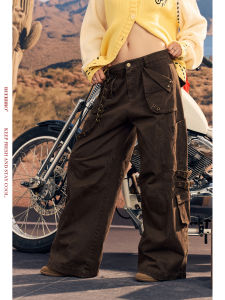 Moisture-Absorbent Cotton Loose-Fitting Workwear Trousers