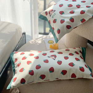 Delicate Ins Style Cotton Latex Pillowcase for Kindergarten Children's Bedding Long Staple Cotton Pure Cotton Girls Pillow Cover