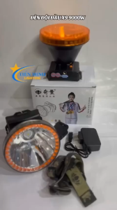 Đèn đội đầu kín nước siêu sáng X9 9000W chóa đèn 11cm có 2 chế độ sáng dùng đi đêm đi rừng soi ếch