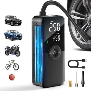 CARSUN 150PSI Wireless Tire Inflator | 2024 Red Dot & IF Award Winner Rechargeable Digital Air Compressor for Car Bike Ball