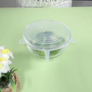 5 Warna Penutup Makanan Silikon Elastis / Food Cover 6 In 1