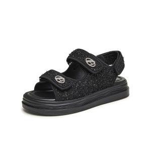 Tata Her Classic Style Elegant Sandals Womens Shoes Casual Thick Sole Beach Sandals 2024 Summer New Arrival Gox15bl4