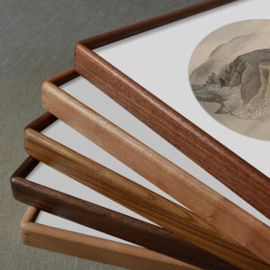 Walnut Wood Chinese Calligraphy and Painting Frame