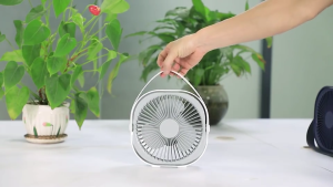 6 Inch Strong Wind Desktop Mini Fan Portable USB Rechargeable Fan For Home & Office 360 Rotation Silent Table Fan
