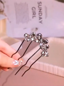 2025 New Butterfly Wave Hairpin for Girls with Four-tooth Comb Atmosphere Hair Accessories