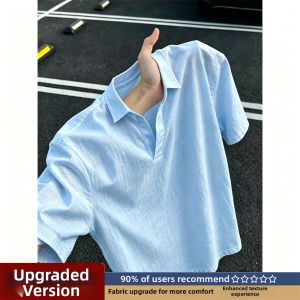 Summer Thin Breathable Ice Silk Polo Shirt