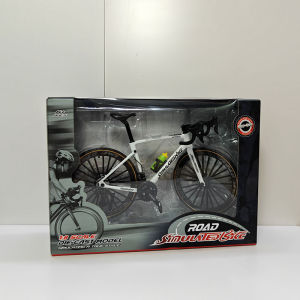 New 1:6 Mini Alloy Bicycle Model Diecast Metal Toy Bikes Mountain Finger Bicycle With Water Bottle Simulation Collection Toys