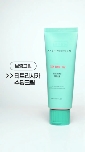 KEM DƯỠNG LÀM DỊU DA BRINGGREEN BRING GREEN TEA TREE CICA SOOTHING CREAM 100ML