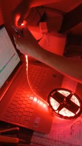 Nguyên Bộ Led Dây Đổi Màu GRB 5 met Có Silicon Chống Nước Dùng Remote Điều Khiển Chế Độ Màu