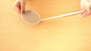 Cooking Skimmer Ladle Stainless Steel Fine Mesh Strainer with Handle for Home Kitchen Use