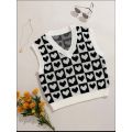 Rompi Rajut Premium motif love Korea style tebal halus terbaru kekinian vest rompi Korea taehyung jaehyun. 