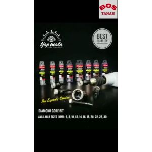 Mata bor granit keramik kaca marmer Tjap Mata Diamond Core Bit Granite