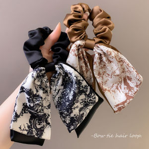 French Butterfly Knot Sash Large Bow Hair Ties Womens Style Elegant Hair Bands Hair Bands for Ponytail Fashionable Hair Accessories