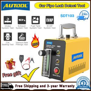 (✅3-Year Warranty✅)AUTOOL SDT103 Car S-moke Leak Detector 12V Automotive EVAP Leakage Gas Leakage Locator Oil Pipe Generator Diagnostic Tool