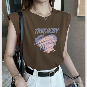 Summer New Sleeveless Loose Plus Size Fashionable Vest Female Easiest for Match T-Shirt BF Style Thin Inner Match Outerwear Top Tide