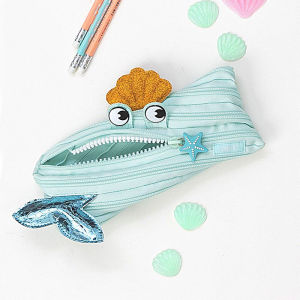 Zipit | Mermaid Cartoon Zipper Pencil Case