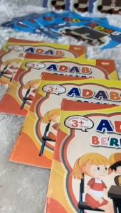 Buku Cerita Anak Bergambar Islami Seri Adab / Buku Bilingual Usia 3 Tahun / Cerita anak Full Color / Adab Di Sekolah / Adab Tidur / Rosibook