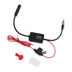 Auto Car Radio FM Antenna Signal Booster Amplifier Universal 12V FM Car Radio Antenna Enhance Amplifier Accessories