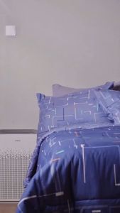 Akiko - Bedcover Set Fitted 180x200 | 160x200 | Bedcover Set Rumbai Motif Minimalis Aesthetic