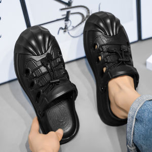 Casual Breathable Mens Sandals Summer 2025 New Head Cover Beach Shoes Versatile Sports Slippers for Driving And Work